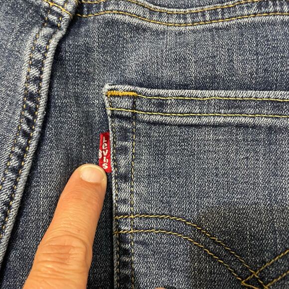 Levi's 725 Women’s High Rise Bootcut Jeans Size 25 x 28 inseam Blue - Picture 5 of 12